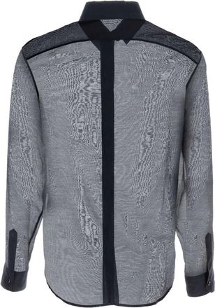 Saint Laurent Silk Jacquard Shirt - gray