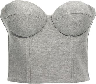 Giuseppe Di Morabito Cropped Bustier Top - Dames - Tops zonder mouwen - Grijs - M - Tops