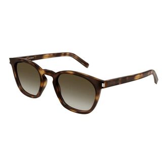 Saint Laurent Retrostijl Zonnebril SL 28 - unisex - Accessoires - Bruin - Maat: 49 MM