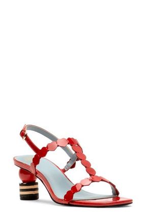 Frances Valentine Kiki Heart Strap Sandal in Red at Nordstrom, Size 6.5