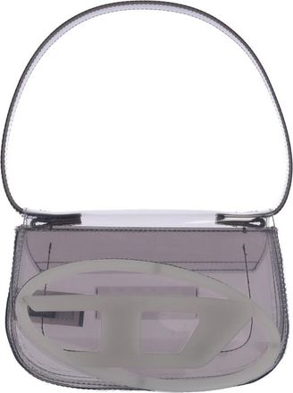 Diesel Transparent Rubber Shoulder Bag With Oval Logo