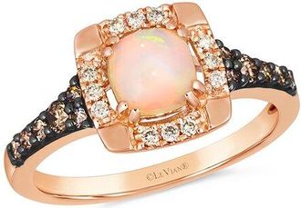 Le Vian Neopolitan Opal 14K Rose Gold 0.78 Ct. Tw. Diamond & Opal Ring