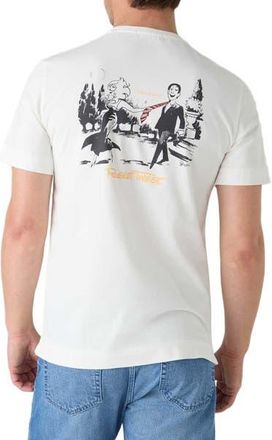 Robert Talbott Stretch Jersey Graphic Dean Tee in White/dress at Nordstrom, Size Xx-Large