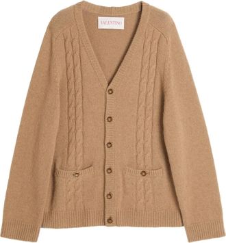Valentino Garavani V-neck cardigan - Brown