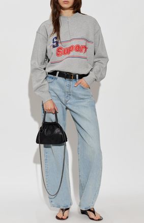 Stella McCartney Sweatshirt With Print, Womens, Grey