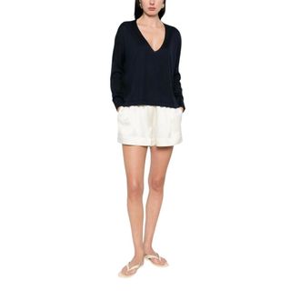 Be You Truien & Vesten, Dames, Blauw, XS, Nylon, V-hals Breiwerk