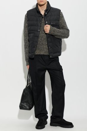 Dolce & Gabbana Insulated Vest With A Stand-up Collar, Mens, Black