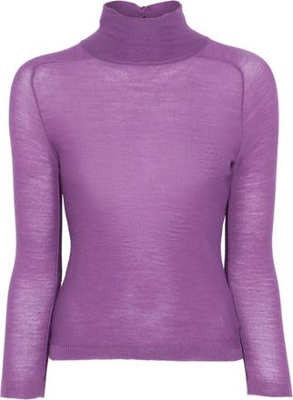 Versace Maglione in maglia fine anni 2000 - Viola