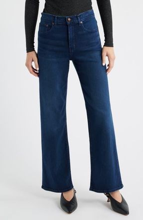 Madewell Perfect Wide-Leg Jeans in Kingston Wash at Nordstrom, Size 30P