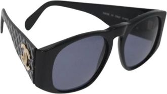 Chanel Pre-owned Accessories, female, Black, Size: ONE SIZE Pre-owned Vintage Sunglasses