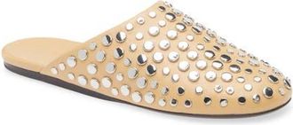 Tory Burch Stud Leather Mule in Cantucci /Silver at Nordstrom, Size 8.5