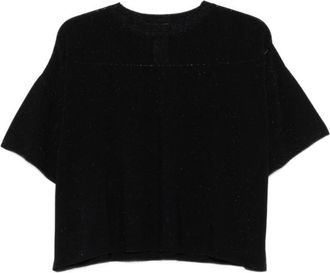 Fabiana Filippi Blue Solid Round Neck T-Shirt
