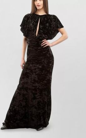 Moschino lightweight wool blend oversized maxi dress