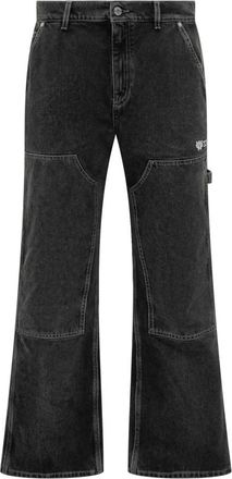 Off-white Logo Jeans - Heren - Loose Fit Jeans - Zwart - W33 - Denim - Jeans