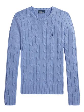 Polo Ralph Lauren Cable-Knit Slim Fit Cotton Crewneck Jumper