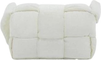 Bottega Veneta Pre-owned Polyamide Schoudertas - Dames - Vintage Schoudertas - Wit - ONE Size - Vintage