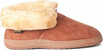 Old Friend Footwear Mens Bootee Slipper - Wide In Chestnut
