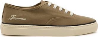 Jacquemus Les Fefe Logo-embroidered Canvas Sneakers - Khaki - 46 (IT46 / UK12)