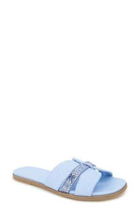 Kenneth Cole Reaction Whisp Rhinestone Slide Sandal in Sky Blue Weave at Nordstrom Rack, Size 7.5