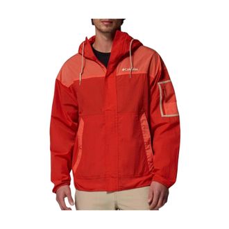 Columbia Challenger FZ Windbreaker - Heren - Windbreakers - Rood - L - Nylon - Fitness