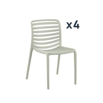 Klast Packs 4 sillas polipropileno verde 45 cm x 81 cm cm