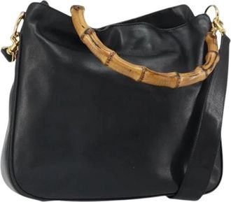 Gucci Pre-owned Vintage Schoudertas - Dames - Vintage Schoudertas - Zwart - ONE Size - Leer - Vintage