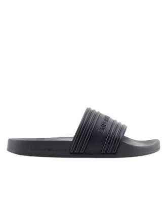 Emporio Armani heren slippers met adelaarmotief