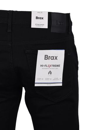 Brax Mens Chuck Jeans Black Cotton - Size 38W/32L