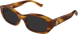 Balenciaga Sunglasses, unisex, Brown, Size: 54 MM Round Acetate Sunglasses