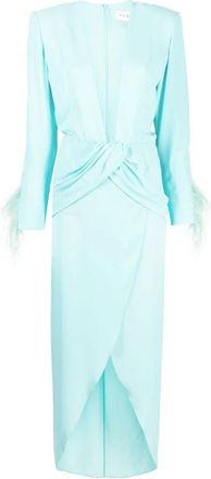 Nervi Party Kleedjes - Dames - Feestkleedjes - Blauw - 2XS - Kleedjes