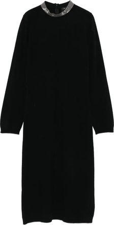 Fabiana Filippi Abito midi con decorazione - Nero
