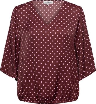 &Co Woman Aster Top - Dames - Blouses - Rood - XS - Overhemden