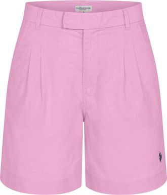 U.S.Polo Association dames linnen shorts van linnen-katoenmix