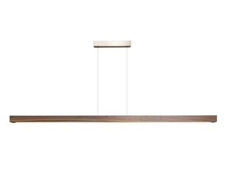 Schubiger M&ouml;bel Pendellampe St&uuml;ckholz T&ouml;di 2 Nussbaum B: 156cm Inkl. Dimmer