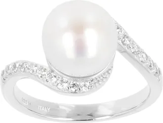 Autentica Cultured Pearl And Bypass Ring