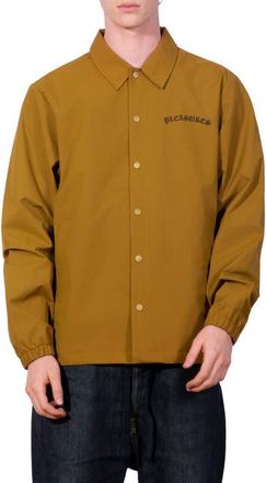 Pleasures Neural Logo Graphic Coachs Jacket in Brown at Nordstrom, Size Xx-Large