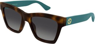 Gucci Zonnebril - Dames - Zonnebrillen - Bruin - 54 MM - Accessoires