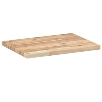 Berkfield Home Compact Floating Shelves 4 pcs 40x30x2 cm Untreated Solid Wood Acacia in Brown | Size: 40 x 30 x 2 cm