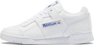 Reebok Workout Plus Casual Skateboarding Shoes Unisex White Blue HP5909