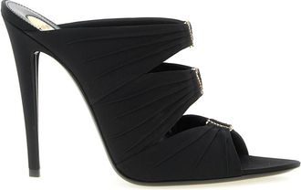 Saint Laurent Black Solid Heels