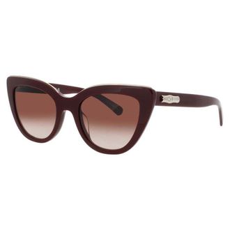 Longchamp Ladies Brown Rectangular Sunglasses LO686S604