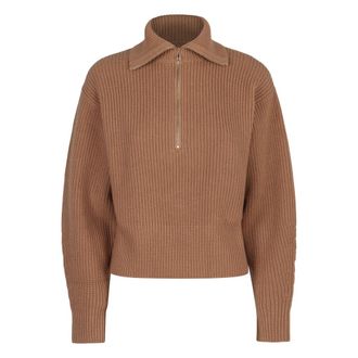 Max Mara Nadar Sweater - Dames - Vesten - Bruin - M - Wol - Truien & Vesten