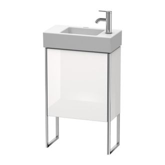 Duravit Duravit Xsquare Vanity Unit Vertical 48.4x24.0 Cm, 1 Puerta, Colgado A La Derecha, 1 Estante De Vidrio, Para El Lavabo Vero Air 072450, Color (frente/