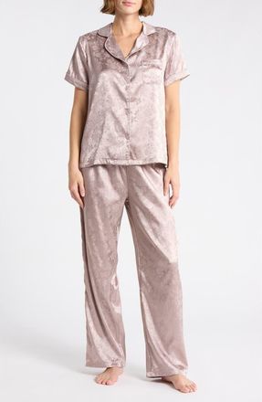 Tart Ginnie Satin Pajamas in Baby Rose-Taupe at Nordstrom Rack, Size X-Large