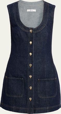 Frame Denim The Patch Pocket Mini Dress