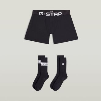 G-Star Set Boxershort en Sokken 40-43 - Zwart - Heren