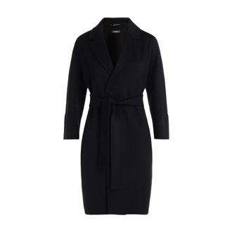 Max Mara Dames, Mantels, Zwart, Maat: M Wol