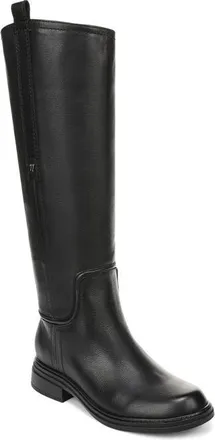 Naturalizer Olive Knee High Boot in Black Leather at Nordstrom, Size 6.5