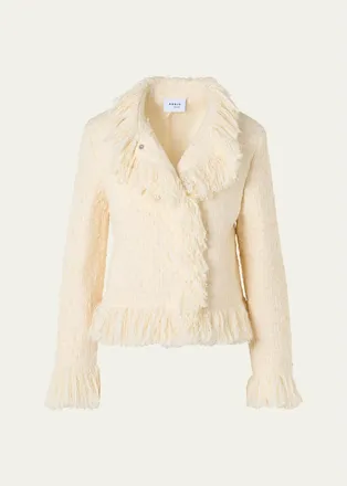 Akris Boucl&eacute; Tweed Wool-Blend Jacket