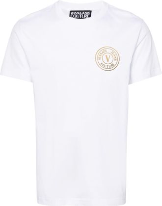 Versace Jeans Couture logo-print cotton T-shirt - men - Cotton - 3XL - White